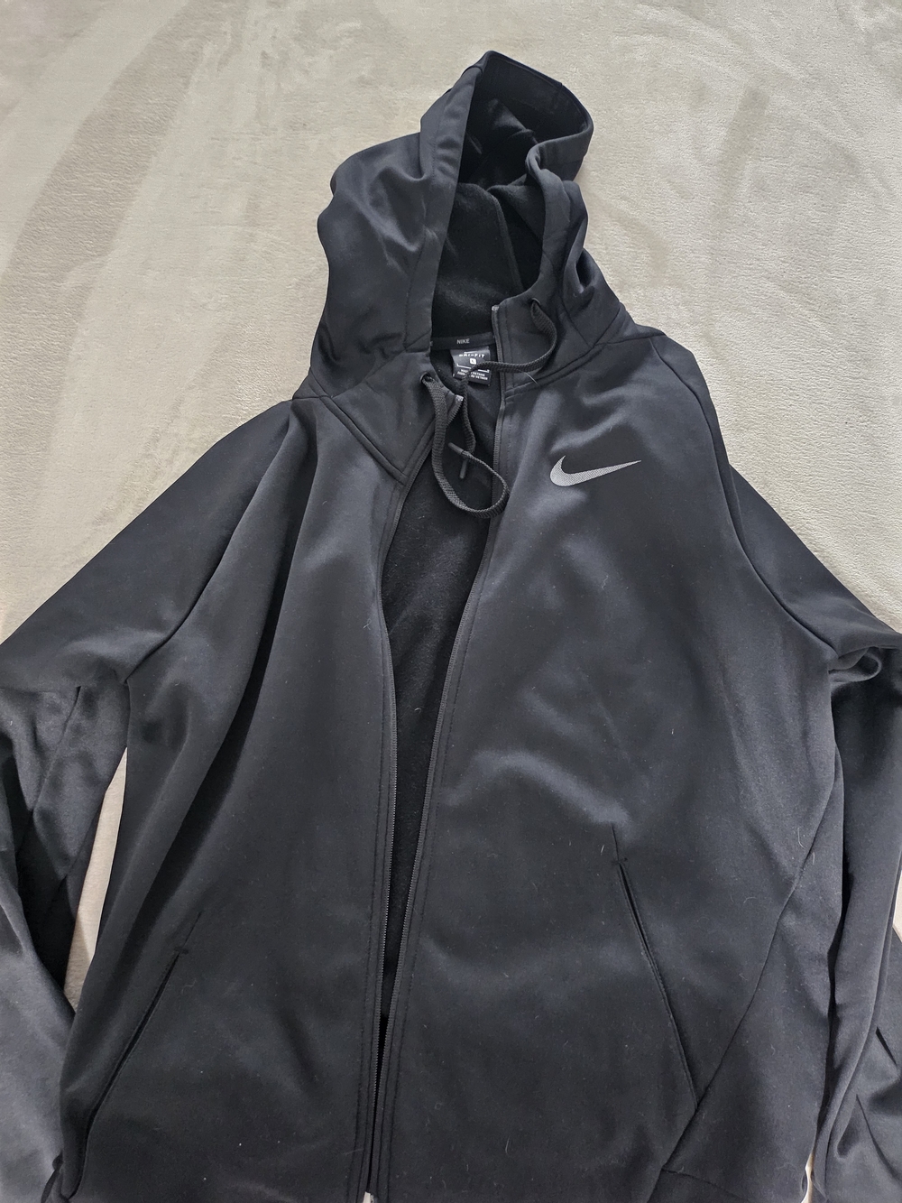 Nike Black Performance Full-Zip Hoodie Jacket